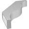 Ekena Millwork 3 1/2-in. W x 18-in. D x 24-in. H Funston Architectural Grade PVC Knee Brace BRCP035X18X24FST - alternate 2